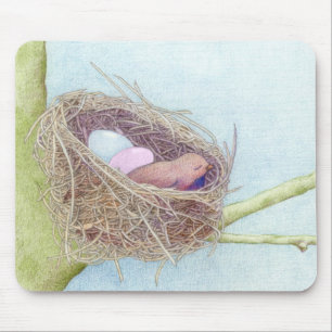 Alfombrilla De Ratón Aves Nest Mousepad