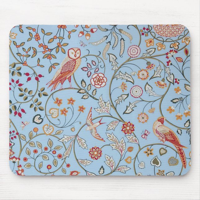 Alfombrilla De Ratón Aves y flores, William Morris (Frente)