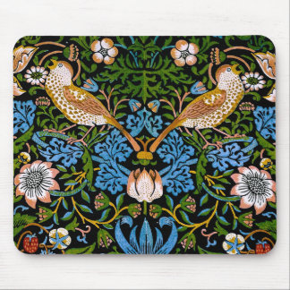 Alfombrilla De Ratón Aves y fresas William Morris Bella Artes