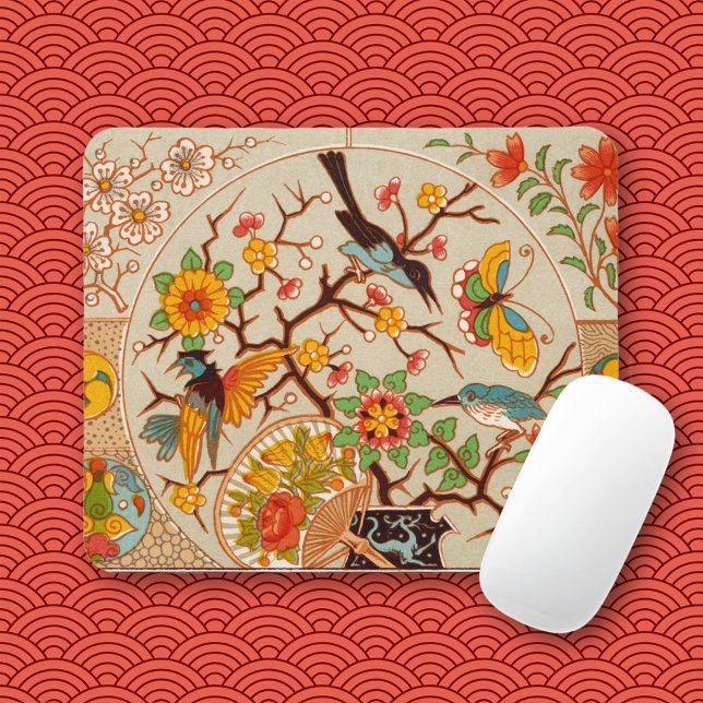 Alfombrilla De Ratón Aves y mariposas Mousepad (Subido por el creador)