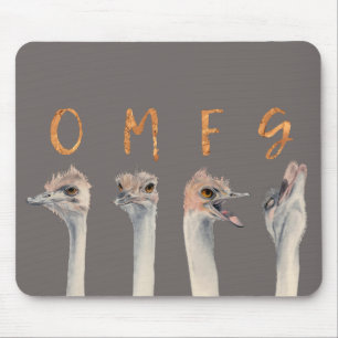 Alfombrilla De Ratón Avestruces de OMFG