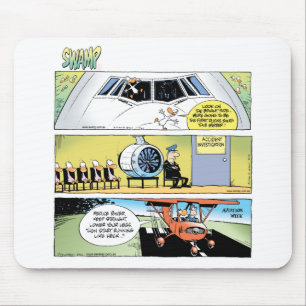Alfombrilla De Ratón Aviación Mousepad de los dibujos animados del