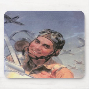 Alfombrilla De Ratón Aviador temprano Mousepad