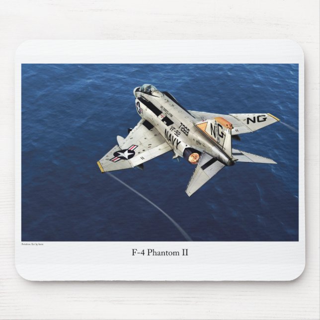 Alfombrilla De Ratón Aviation Art Mousepad "F-4 Phantom II " (Frente)