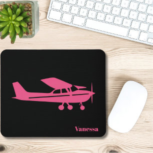 Alfombrilla De Ratón Avión Cessna Rosa Oficina Personalizada Aviación F