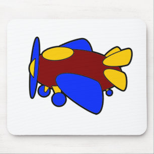Alfombrilla De Ratón Avión Cute Colorful Personalizado Kids Plane