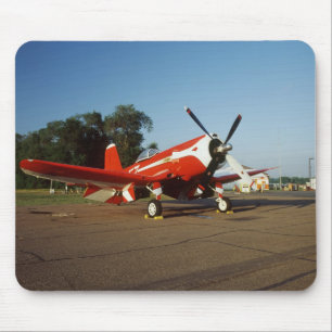 Alfombrilla De Ratón avión F2G-1D Super Corsair en un espectáculo aéreo