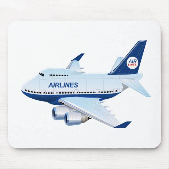 Alfombrilla De Ratón avión personalizado (Frente)