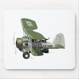 Alfombrilla De Ratón avión retro personalizado