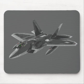 Alfombrilla De Ratón Aviones de combate cautelosos del rapaz de F 22