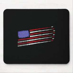 Alfombrilla De Ratón Aviones de combate Patriot 4 de julio Bandera de E