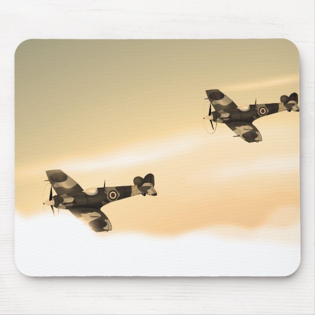 Alfombrilla De Ratón Aviones vintage (Frente)