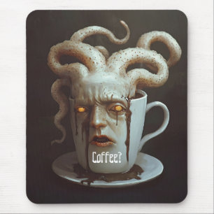Alfombrilla De Ratón Aviso de nivel de cafeína blues de lunes a la maña