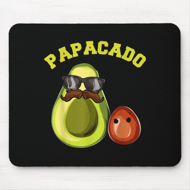 Alfombrilla De Ratón Avocado Shirt For Men, Papacado Pregnancy Announce (Frente)