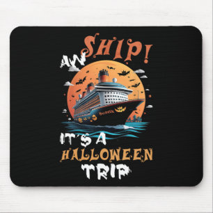 Alfombrilla De Ratón Aw Ship Halloween Trip Family Cruise Funny Hallowe