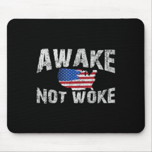Alfombrilla De Ratón Awake but Not Woke Usa 4 De Julio Patriotas Americ