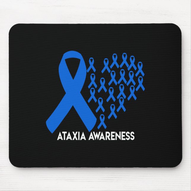 Alfombrilla De Ratón Awareness Blue Ribbon Gift (Frente)