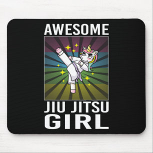 Alfombrilla De Ratón Awesome Jiu Jitsu Chica Para Jiu Jitsu Toddler Y G