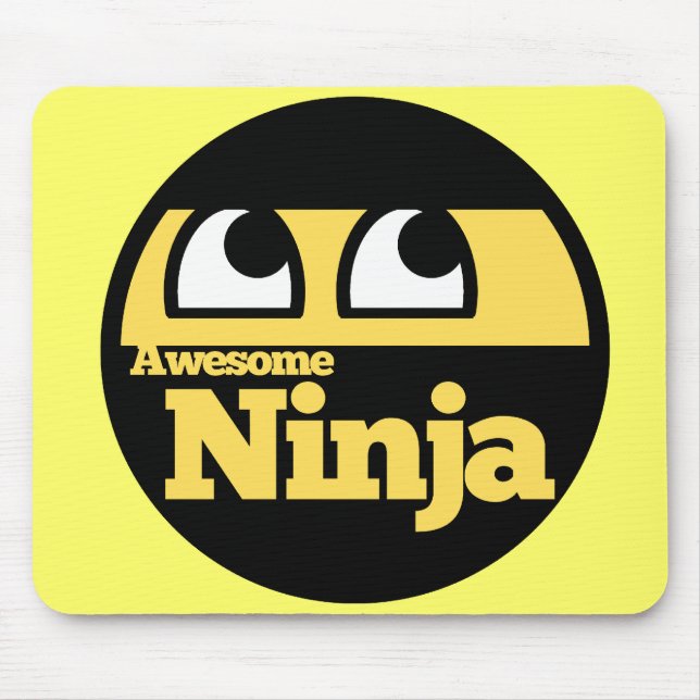 Alfombrilla De Ratón Awesome Ninja (Frente)