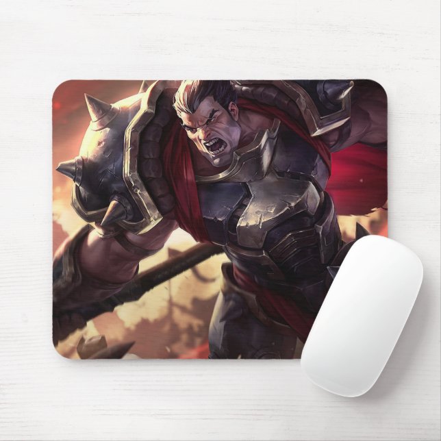 Alfombrilla De Ratón Ax Wielder Gaming Mousepad | Guerrero legendario (Con ratón)