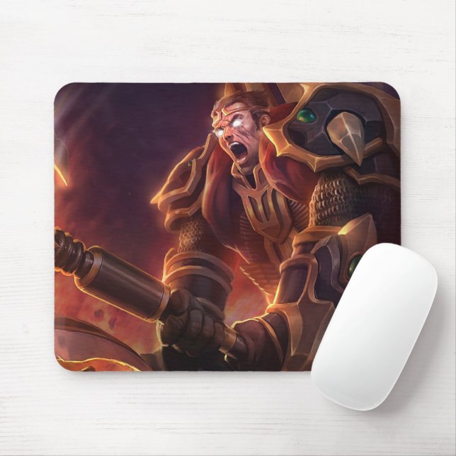 Alfombrilla De Ratón Ax Wielder Gaming Mousepad | Guerrero legendario (Con ratón)