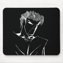 Alfombrilla De Ratón Axiom-man Reverse Black and White Mouse Pad
