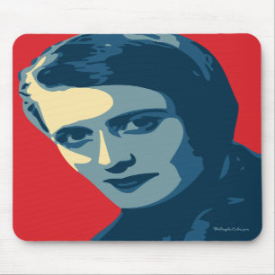 Alfombrilla De Ratón Ayn Rand - encogido: OHP Mousepad