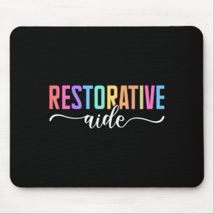 Alfombrilla De Ratón Ayudante Restaurador Diseños Unisex-Adultos Negro