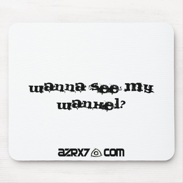 Alfombrilla De Ratón ¿AZRX7sticker, quieren ver mi wankel? (Frente)