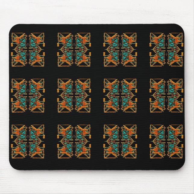 Alfombrilla De Ratón Aztec Mandala (Frente)