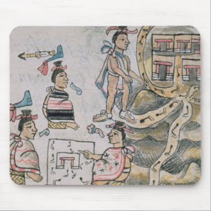 Alfombrilla De Ratón Aztecas que consultan y que siguen un mapa