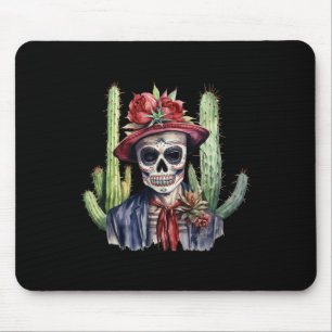 Alfombrilla De Ratón Azúcar Skull Bandera Mexicana Cinco De Mayo Dia De