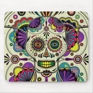 Alfombrilla De Ratón Azucare el arte del cráneo - día del mousepad