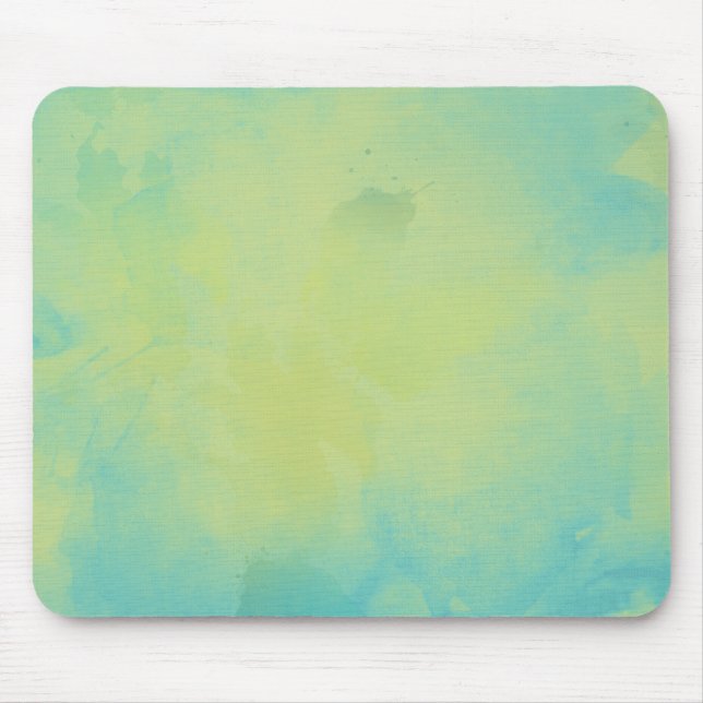 Alfombrilla De Ratón Azul acuático y verde (Frente)