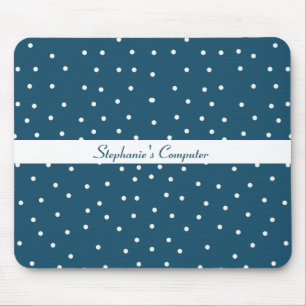 Alfombrilla De Ratón Azul con luneta blanca