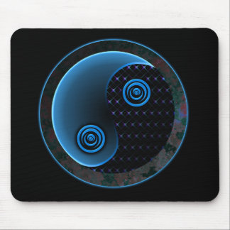 Alfombrilla De Ratón Azul cósmico en equilibrio Yin Yang