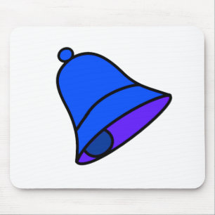 Alfombrilla De Ratón Azul de Bell 45 grados los regalos de Zazzle del M