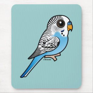 Alfombrilla De Ratón Azul de Birdorable Budgie