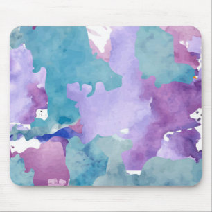 Alfombrilla De Ratón Azul de camuflaje