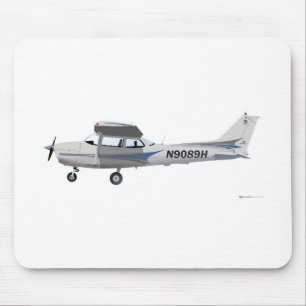 Alfombrilla De Ratón Azul de Cessna 172 Skyhawk