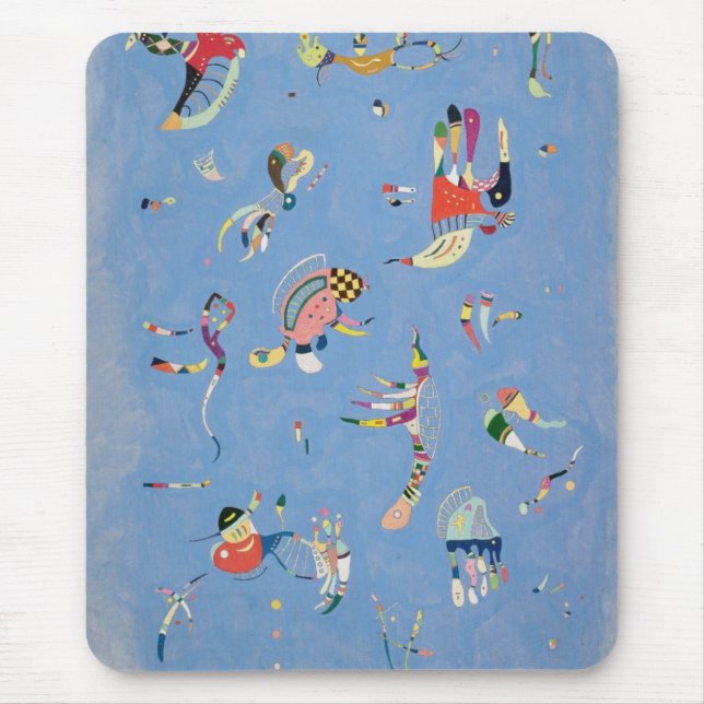 Alfombrilla De Ratón Azul de cielo (Frente)