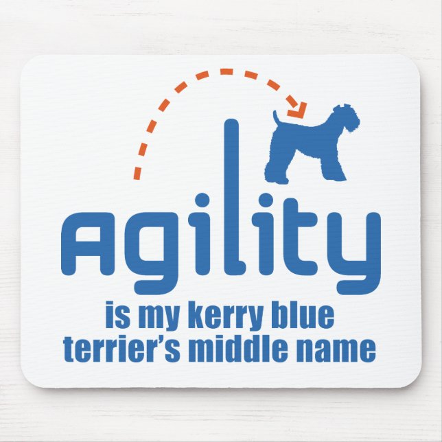 Alfombrilla De Ratón Azul de Kerry Terrier (Frente)