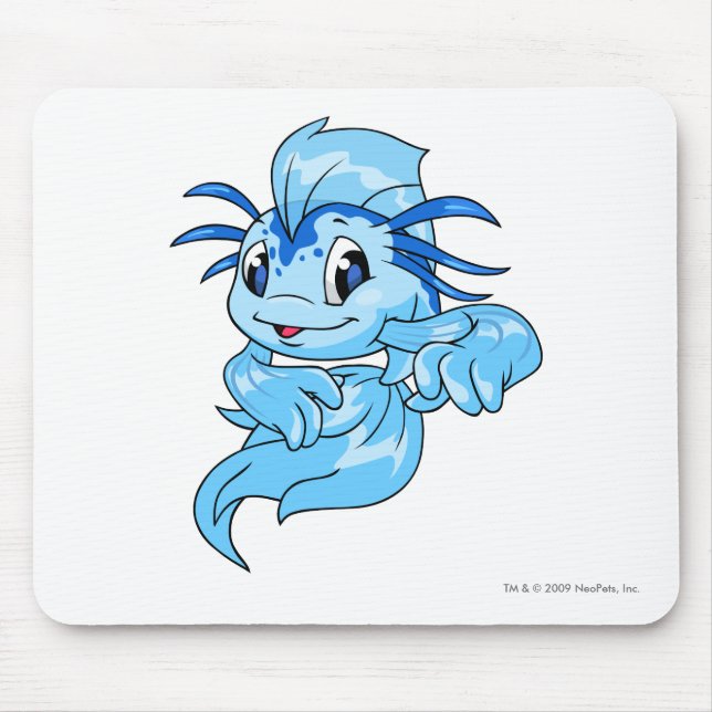 Alfombrilla De Ratón Azul de Koi (Frente)