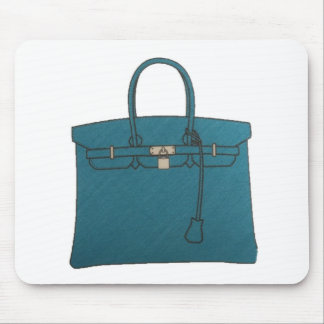 Alfombrilla De Ratón Azul de la bolsa de asas de Birkin