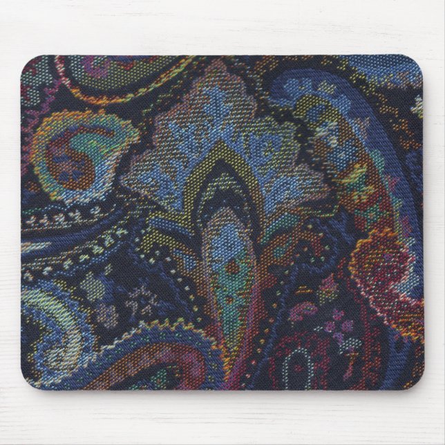 Alfombrilla De Ratón Azul de Paisley (Frente)