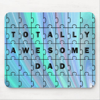 Alfombrilla De Ratón Azul del rompecabezas de papá totalmente alucinant