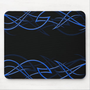 Alfombrilla De Ratón Azul en la "elegancia negra" Mousepad