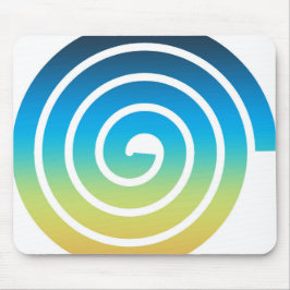 ALFOMBRILLA DE RATÓN AZUL ESPIRAL Y VERDE