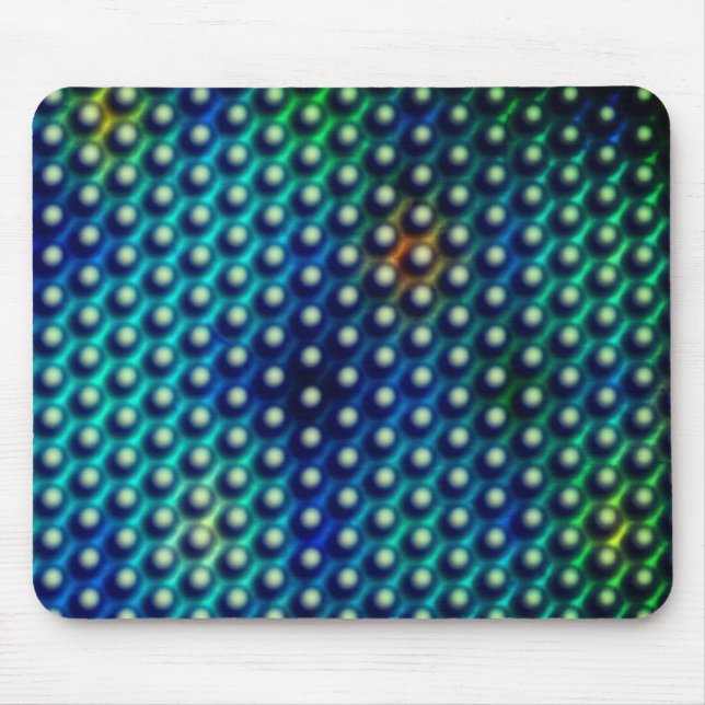 Alfombrilla De Ratón Azul esverdeado com 'esferas em relevo' (Frente)