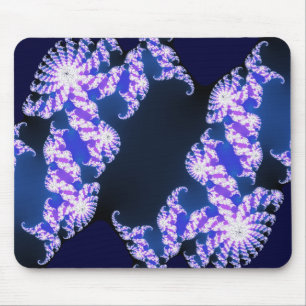 Alfombrilla De Ratón Azul fractal